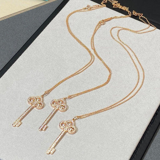CrownJewel Fleur de Lis Key Pendant necklace