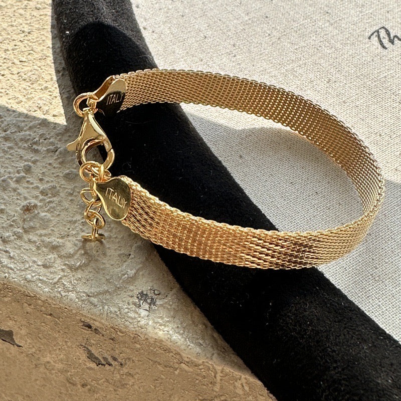 CrownJewel 925 Sterling Silver Braided Vintage Bracelet