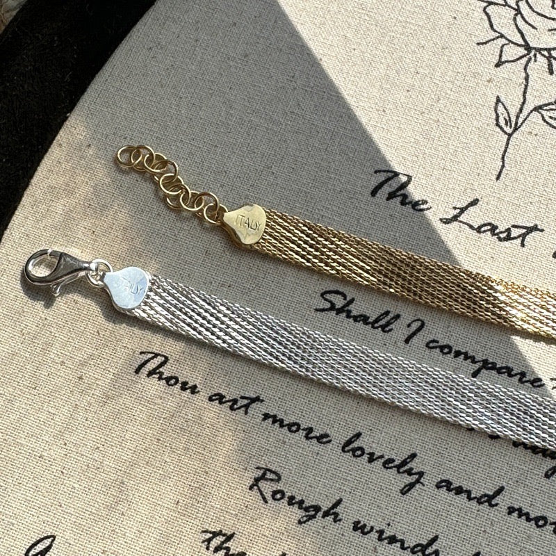 CrownJewel 925 Sterling Silver Braided Vintage Bracelet