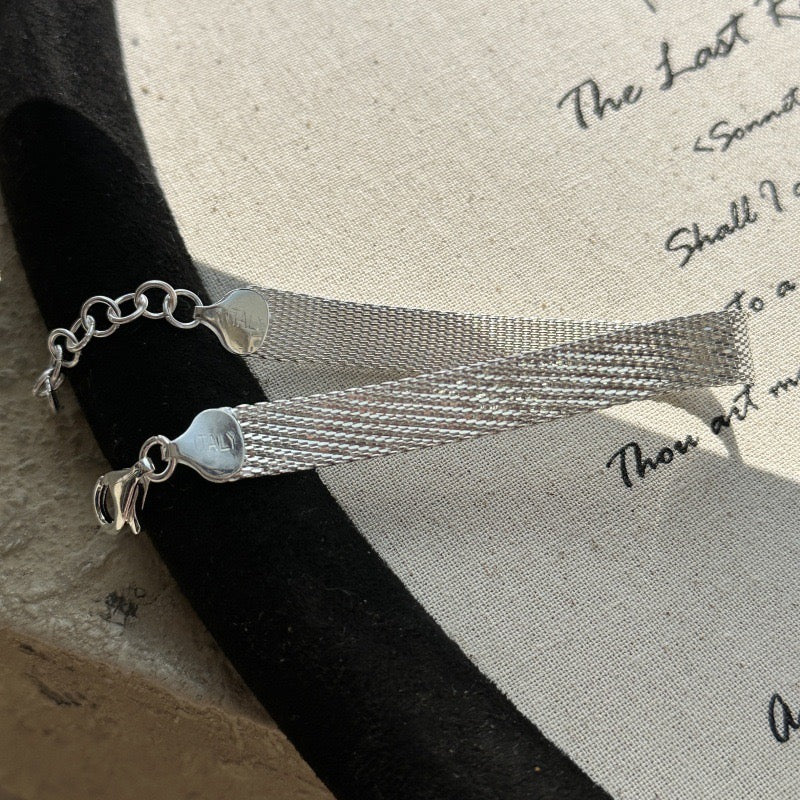 CrownJewel 925 Sterling Silver Braided Vintage Bracelet