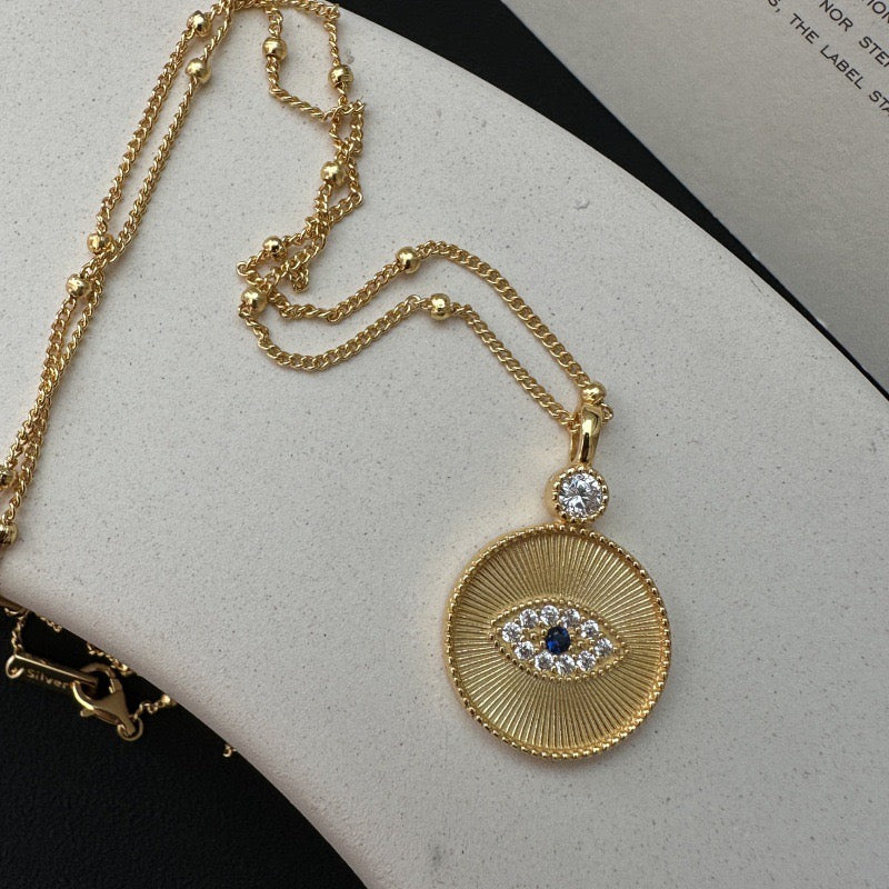 Collar vintage de plata de ley 925 CrownJewel