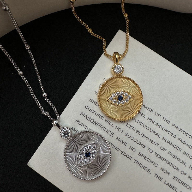 Collar vintage de plata de ley 925 CrownJewel