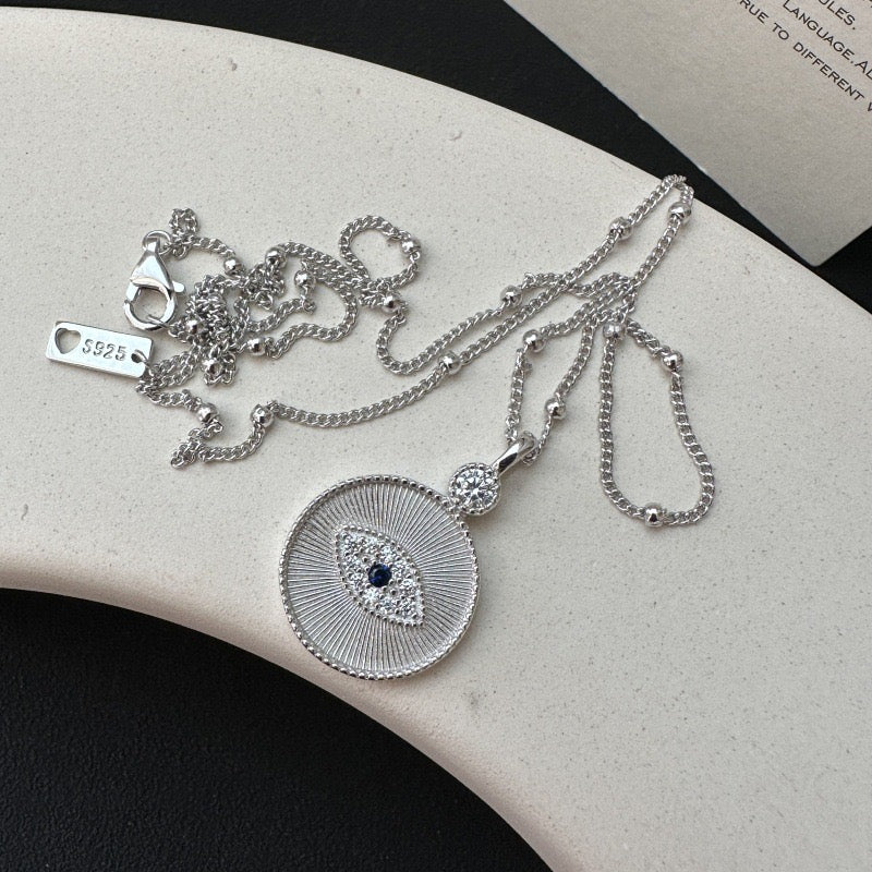 Collar vintage de plata de ley 925 CrownJewel