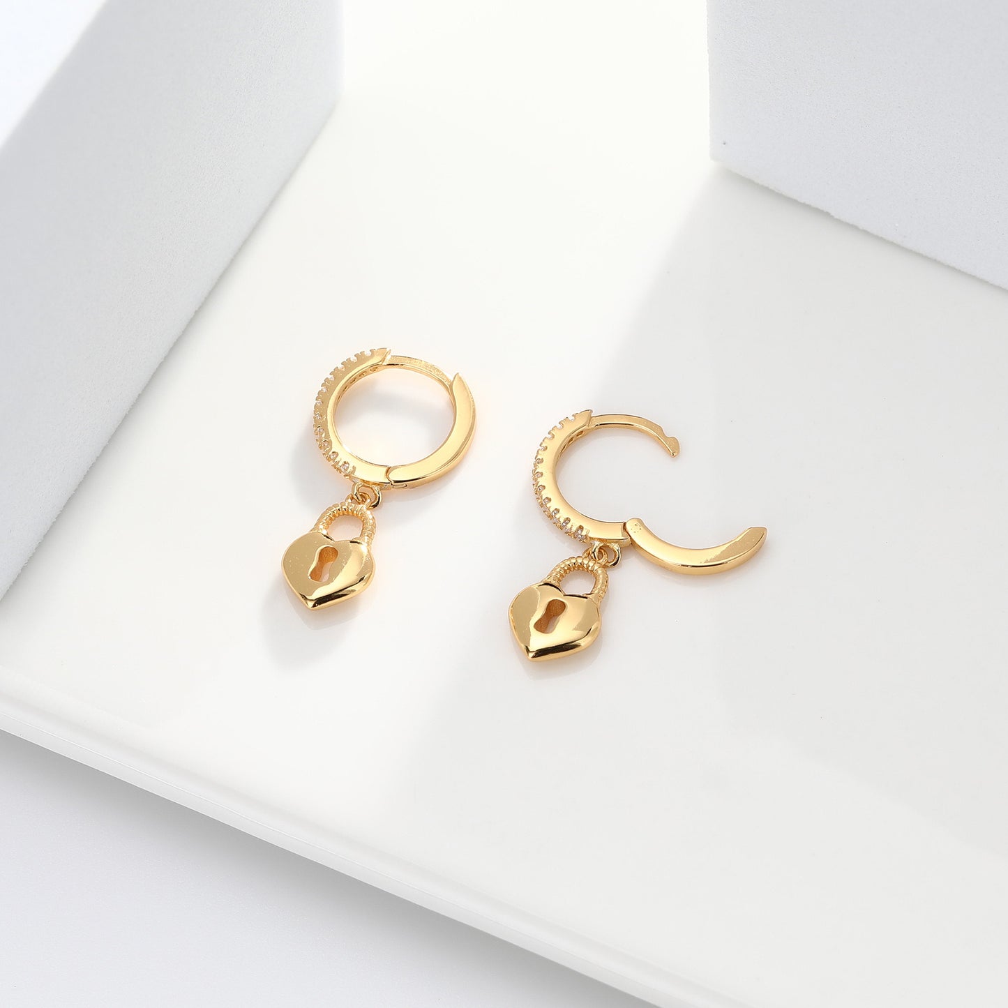 925 sterling silver diamond earrings