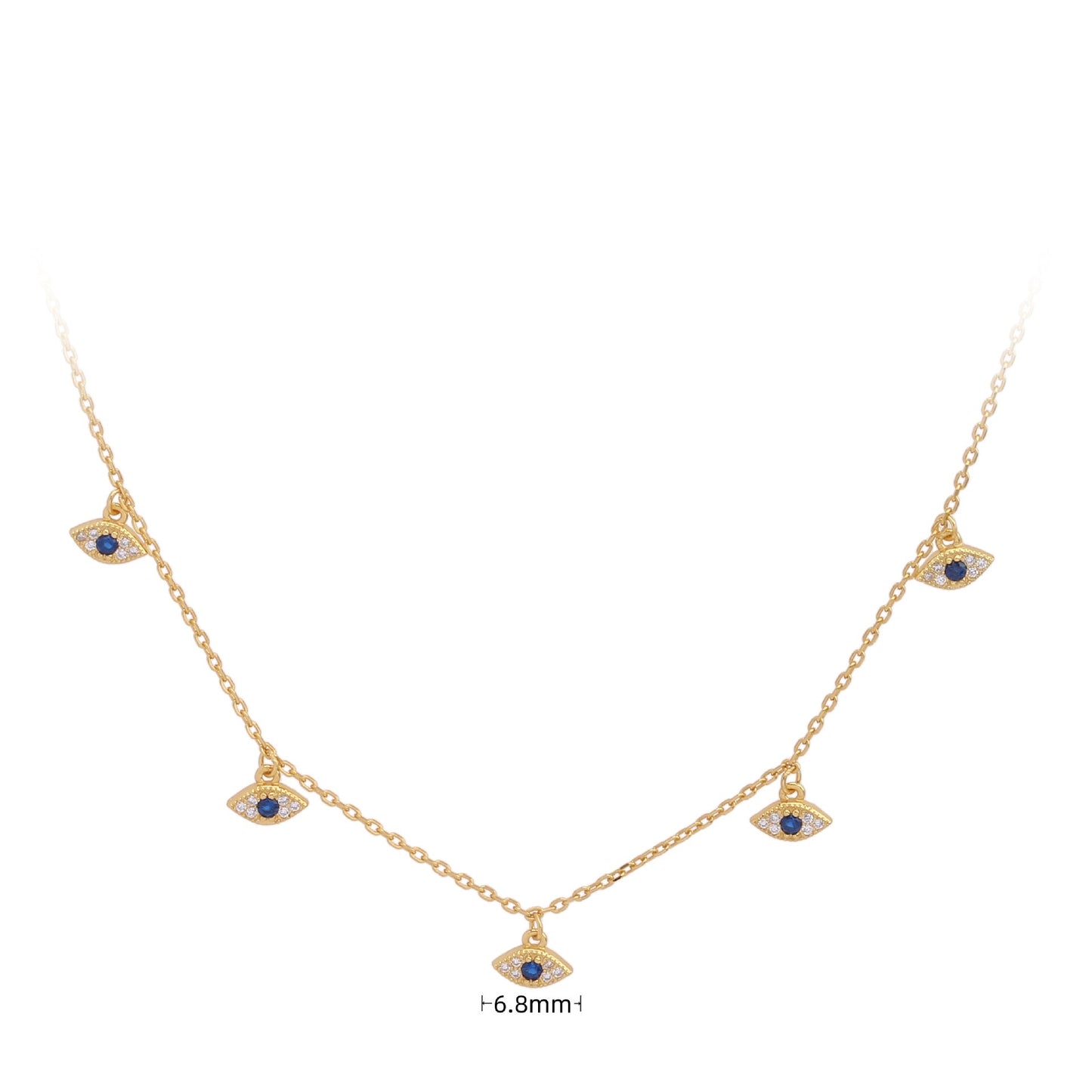 925 Sterling Silver Evil Eye Necklace