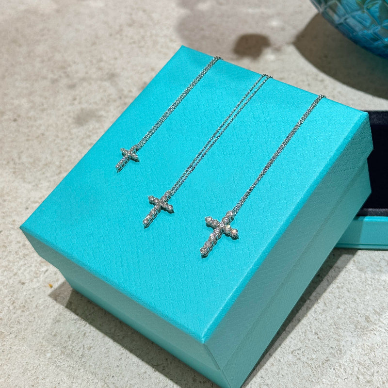 Cross Pendant with Diamonds