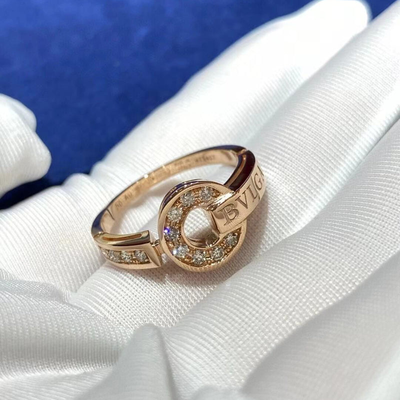 Diamond-Accented Ancient Coin Ring Pavé Detail on Classic Band