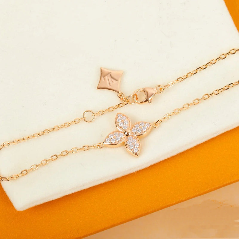 Idylle Blossom Bracelet Rose Gold with Diamonds