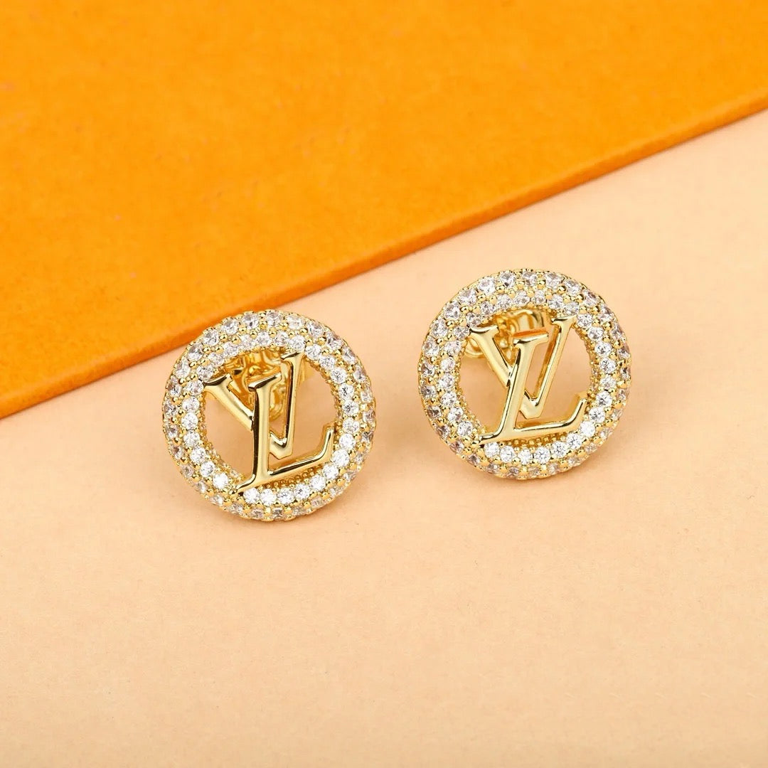 Louise by Night earrings with diamonds