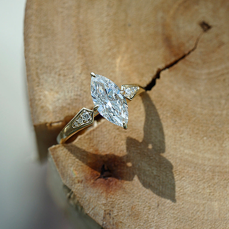 CrownJewel Oval sparkling diamond ring