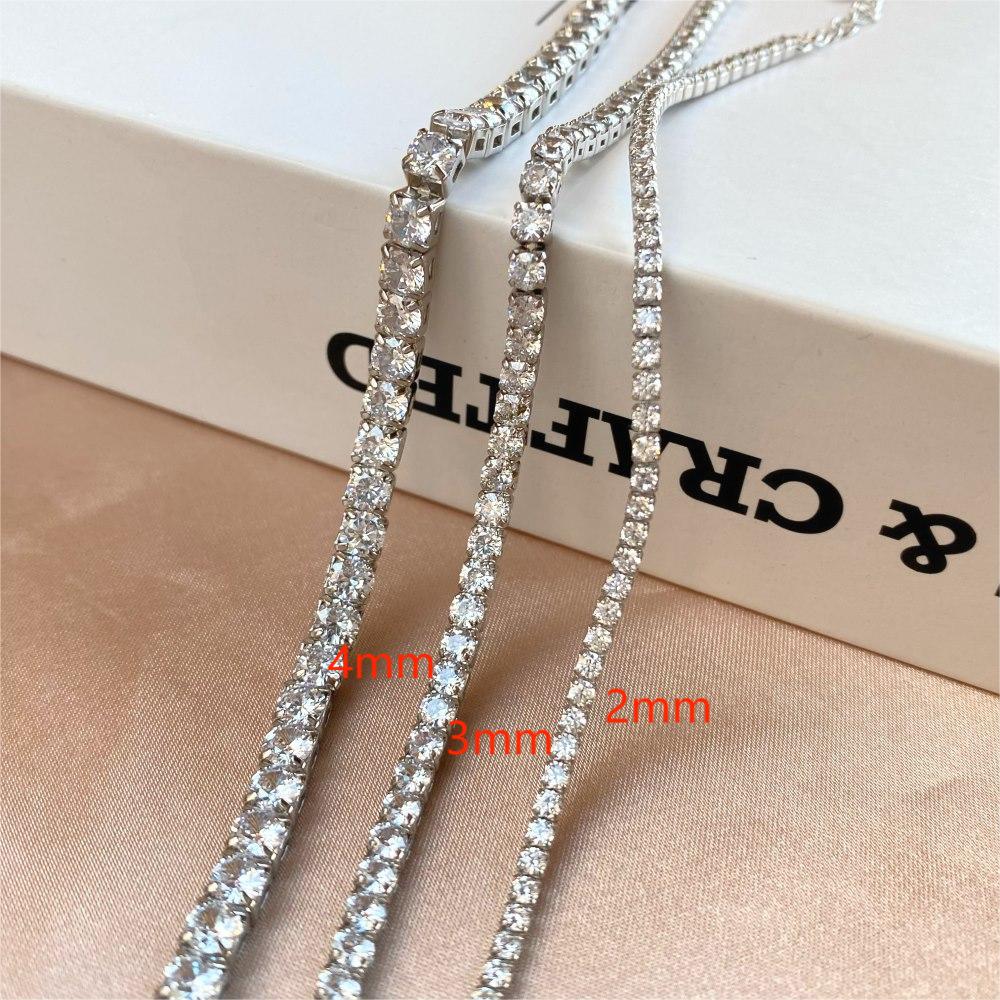 CrownJewel Tennis Bracelet Collection S925 sterling silver bracelet women's fashion single row diamond zircon bracelet jewelry
