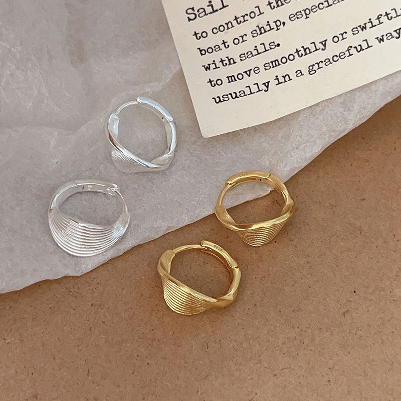 Striped earrings 925 Sterling Silver