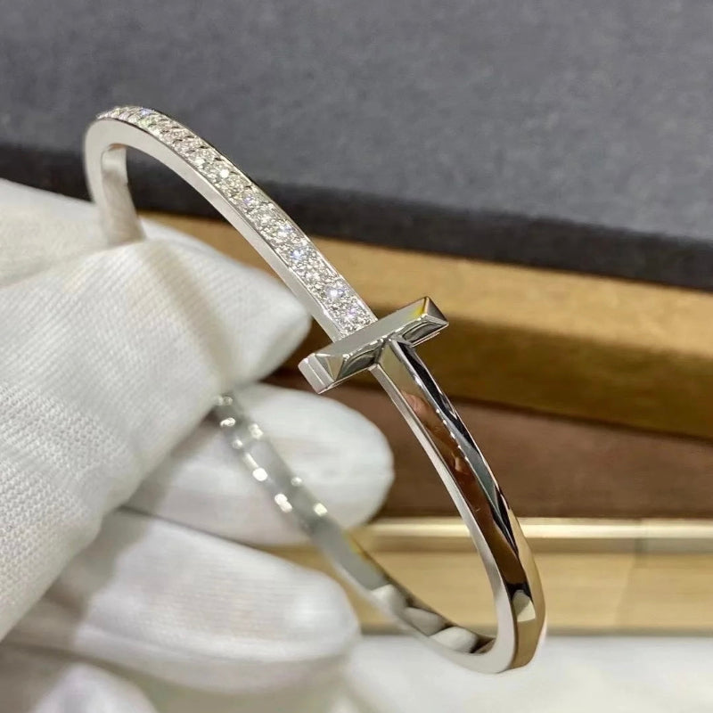 T1 Narrow Diamond Hinged Bangle