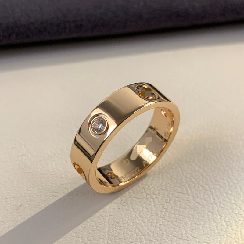 Love Ring Classic Model 3 Diamonds 5.5mm