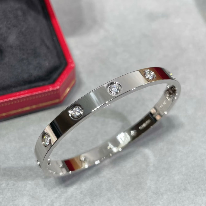18K love bracelet 10 diamonds classic model