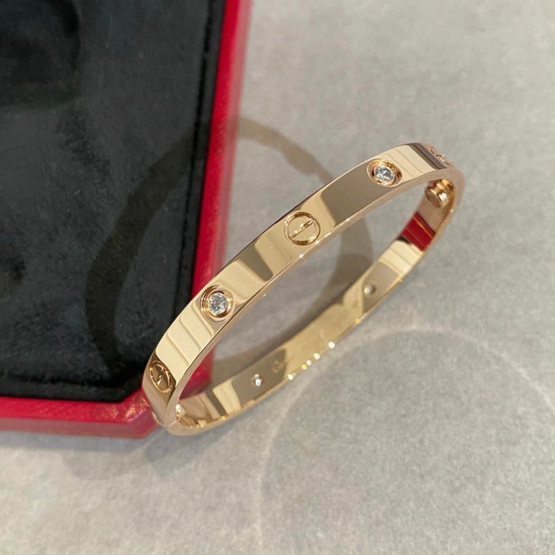 18K love bracelet 4 diamonds classic model