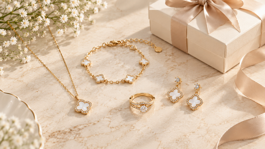 Best jewelry gifts for her featuring elegant necklaces, bracelets, rings and earrings