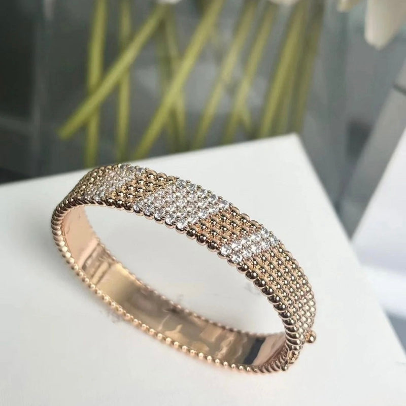 Clover diamond bracelet 5 rows