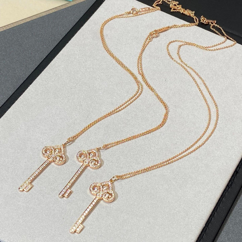 CrownJewel Fleur de Lis Key Pendant necklace