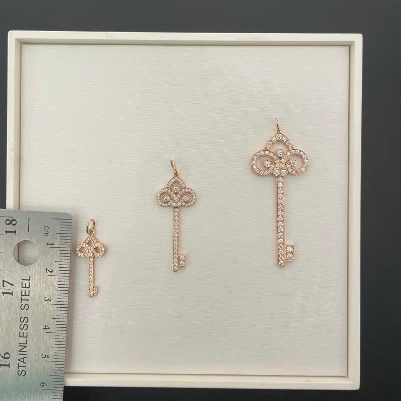 CrownJewel Fleur de Lis Key Pendant necklace