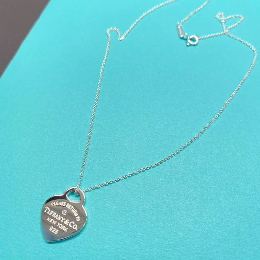 Heart Tag Pendant silver