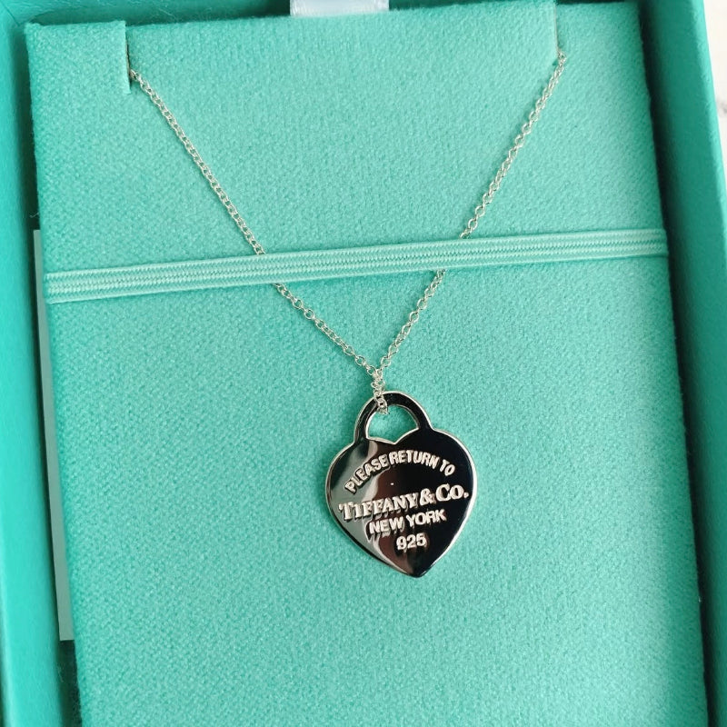 Heart Tag Pendant silver