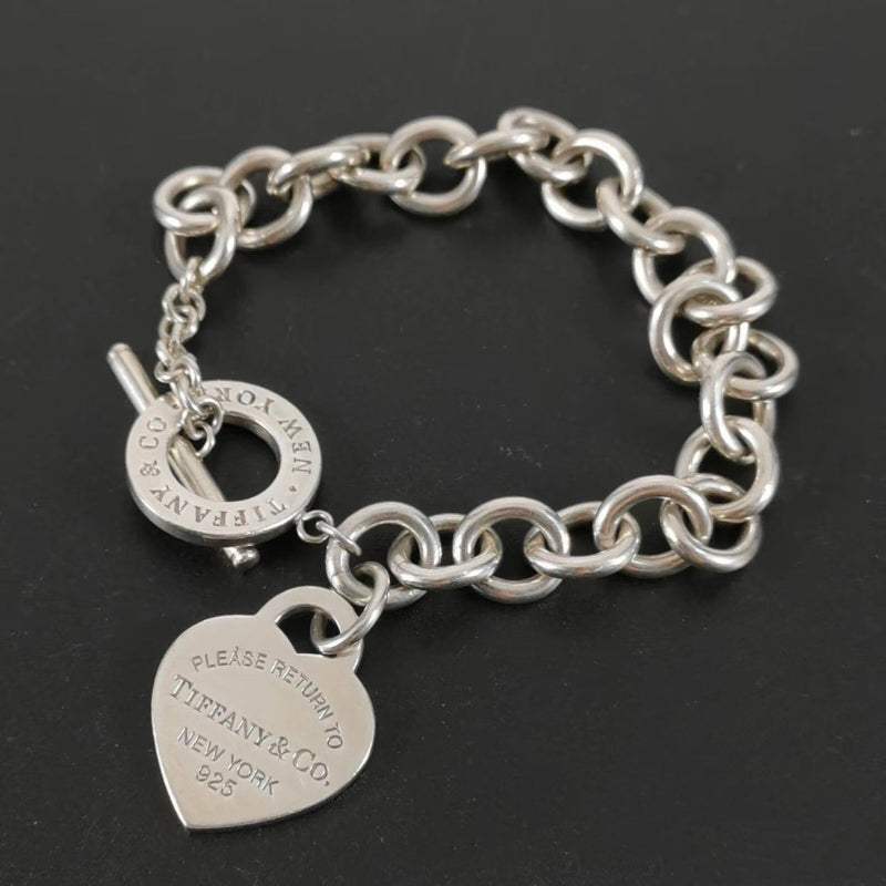 Heart Tag Toggle Bracelet