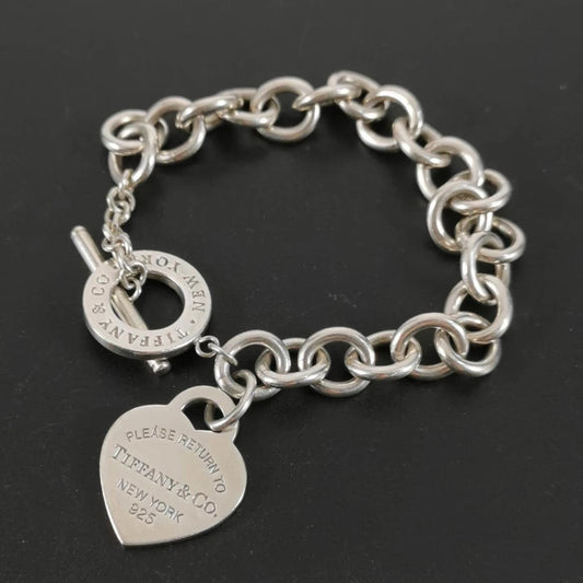 Heart Tag Toggle Bracelet