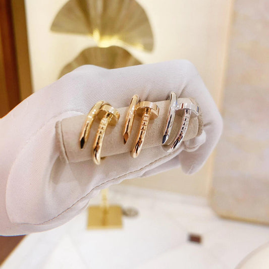 nail ring classic model 18K gold plated