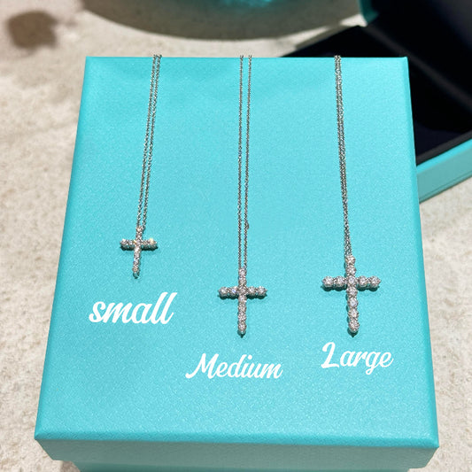 Cross Pendant with Diamonds