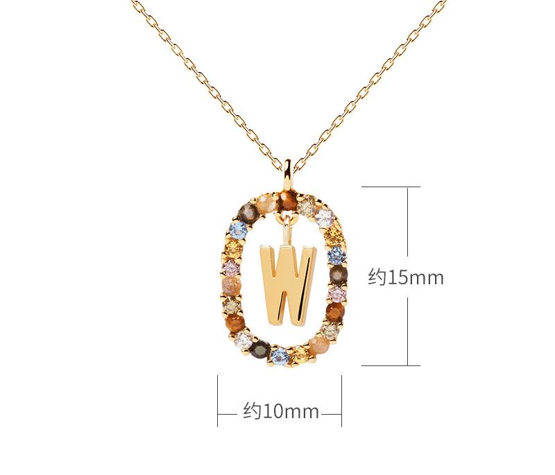 CrownJewel Gold Initial Necklaces for Women Girls, Dainty Gold Letter Necklace Tiny A-Z Pendant Choker Necklace