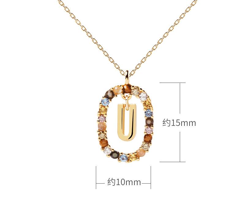 CrownJewel Gold Initial Necklaces for Women Girls, Dainty Gold Letter Necklace Tiny A-Z Pendant Choker Necklace