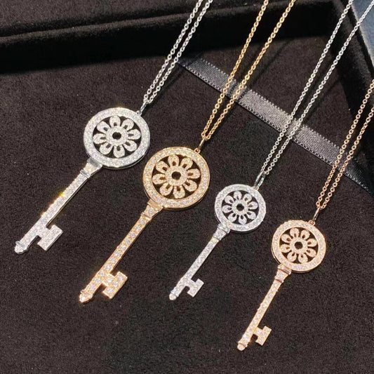 CrownJewel Petals key pedant necklace
